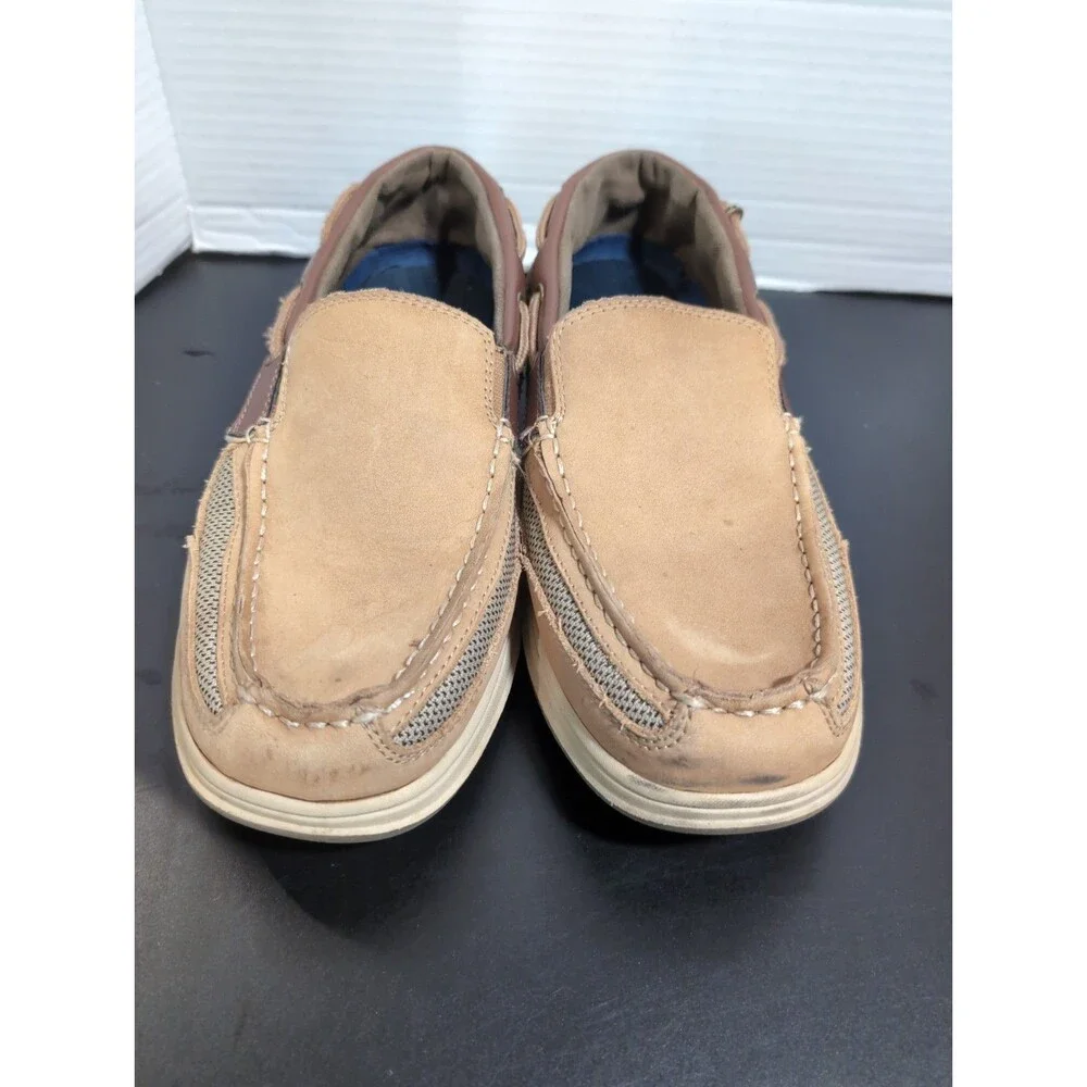 BASS PRO WORLDWIDE SPORTSMAN NANTUCKET SLIP-ON BOAT SHOES MENS SIZE 8M VGC